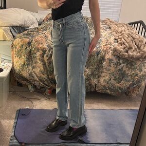 PacSun High Rise Crossover Dad Jean